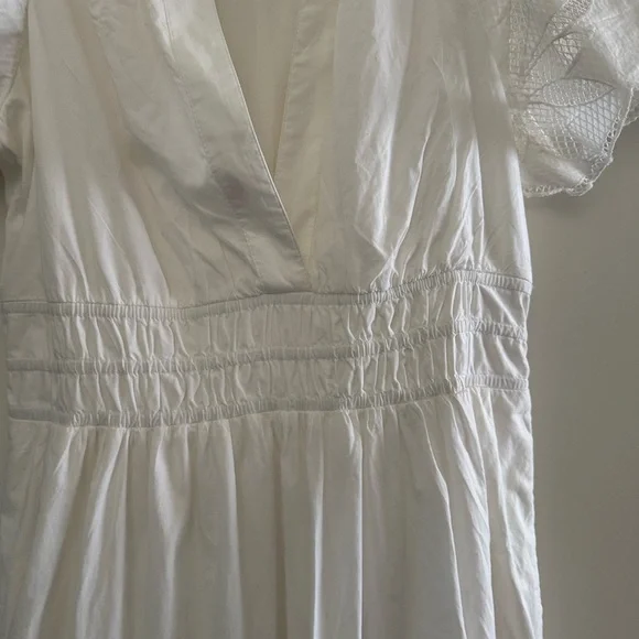 Anthropology maxi dress with eyelet cutouts and smocking XS - Picture 4 of 7